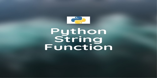 Python String Function