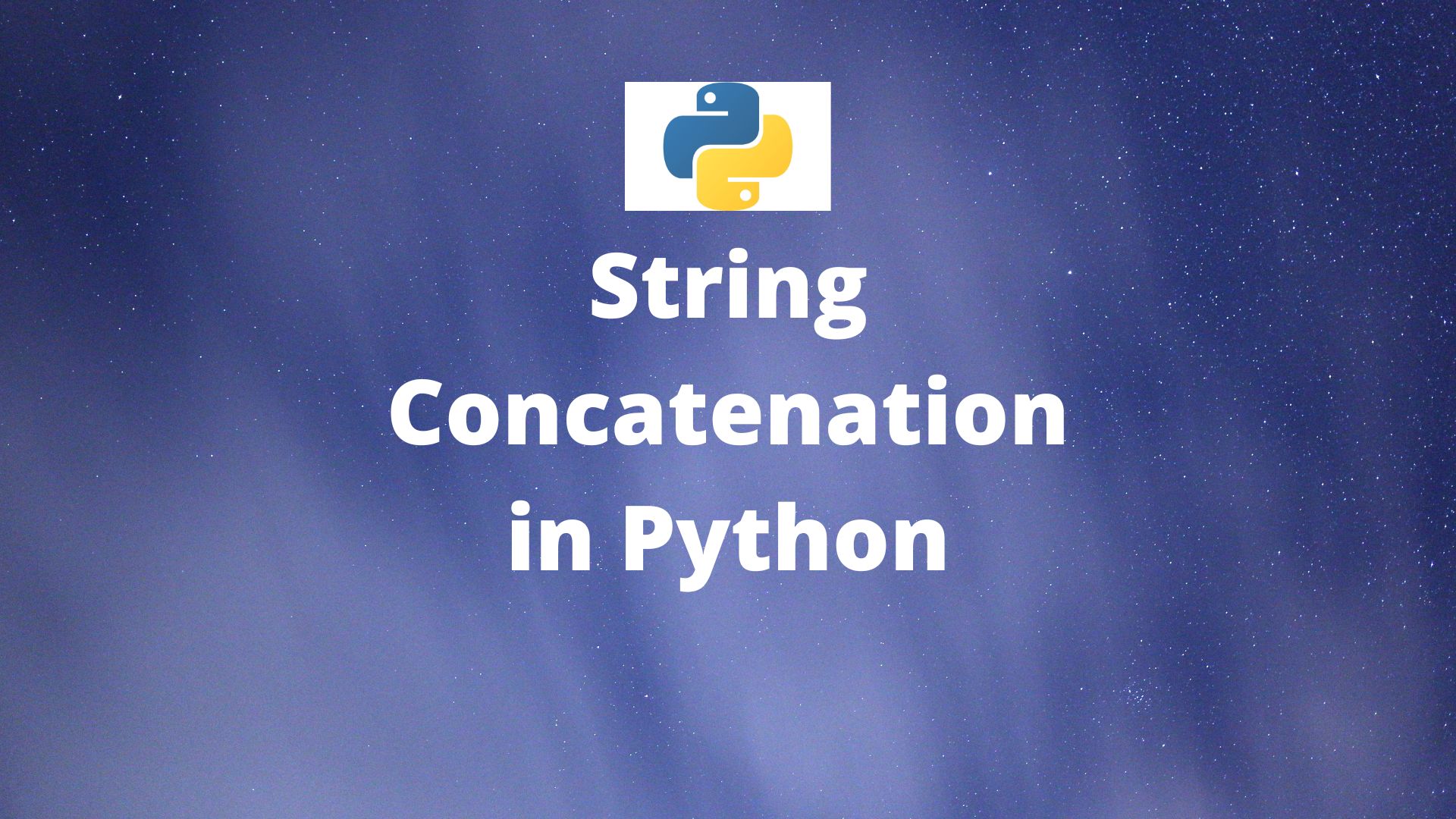 String Concatenation in Python