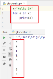 String Iteration in Python | Important Concept