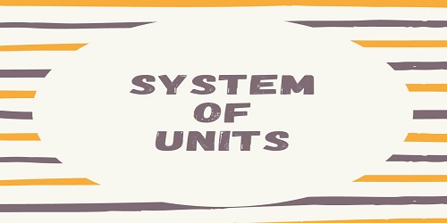 System of Units