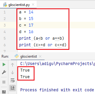 Python Logical Operators or Boolean Operators 3 or operator in python