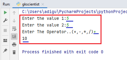 python calculator add operation