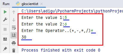 python calculator multiplication operation