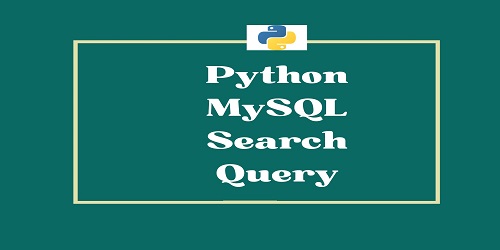 Python MySQL Search Query