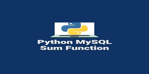 Python MySQL Sum Function