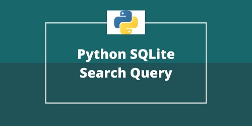 Python SQLite Search Query
