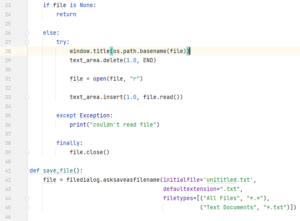 Create a Text Editor in Python using Tkinter | Important