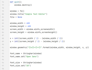 Create a Text Editor in Python using Tkinter | Important