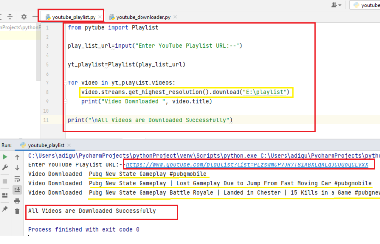 Create Youtube Video Downloader Using Python | Important