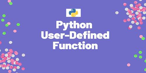 python user defined function