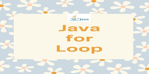 Java for Loop