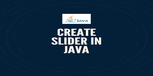 create slider in java
