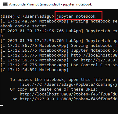 jupyter notebook command