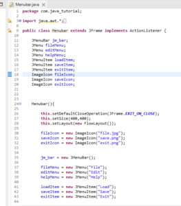 Create Java MenuBar and Menus | Important Concept