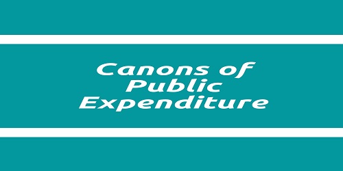 Canons of Public Expenditure