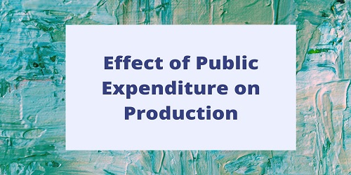Effect of Public Expenditure on Production
