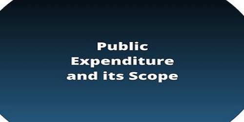 Public Expenditure and its Scope