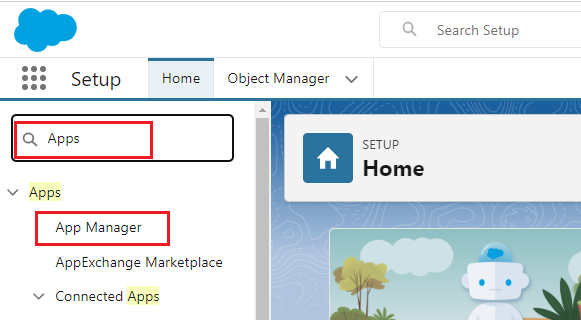Search App Manager in Salesforce