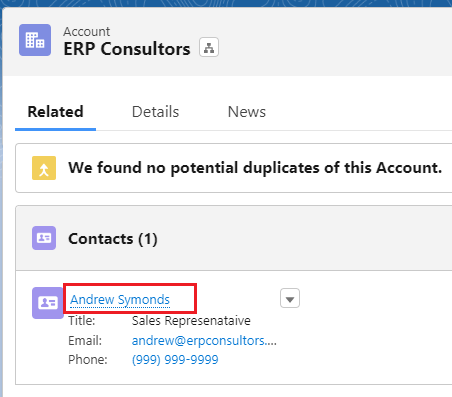 edit contact in salesforce