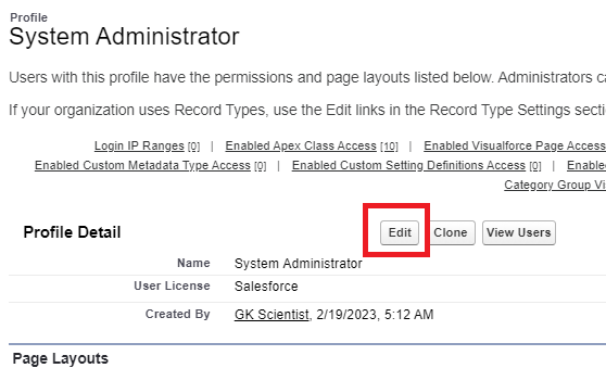 system administrator edit salesforce