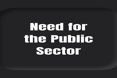 Need for the Public Sector