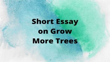 Short Essay on Grow More Trees