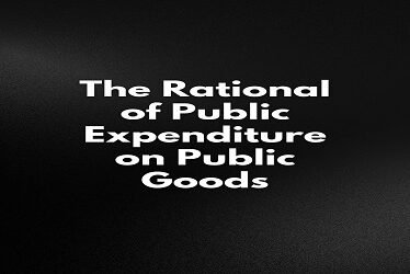 The Rational of Public Expenditure on Public Goods