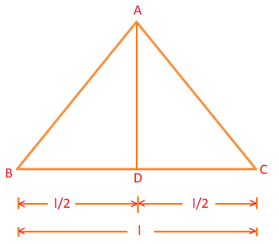 Area of an equilateral triangle