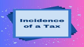 Incidence of a Tax