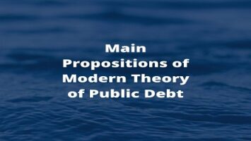 Main Propositions of Modern Theory of Public Debt