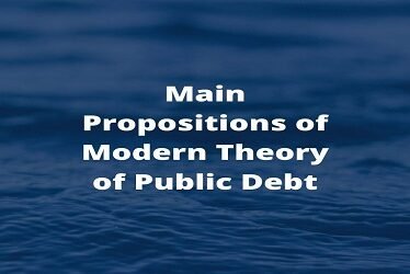 Main Propositions of Modern Theory of Public Debt