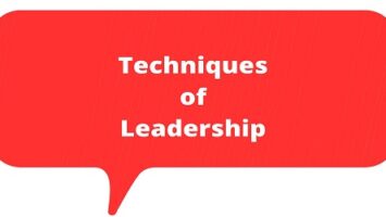 Techniques of Leadership
