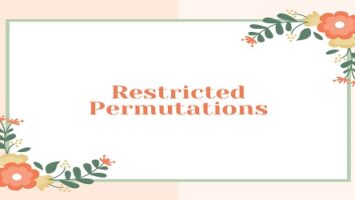 Restricted Permutations