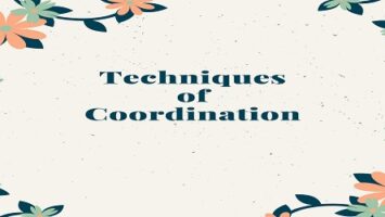 Techniques of Coordination