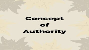 Concept of Authority