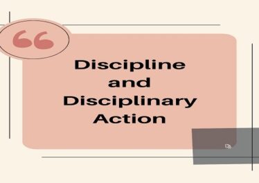 Discipline and Disciplinary Action