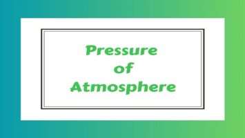 Pressure of Atmosphere