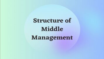 Structure of Middle Management