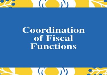 Coordination of Fiscal Functions