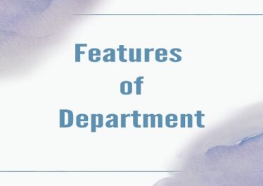 Features of Department