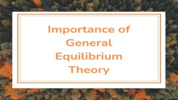 Importance of General Equilibrium Theory