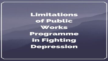 Limitations of Public Works Programme in Fighting Depression