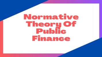 Normative Theory Of Public Finance