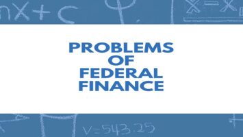 Problems of Federal Finance