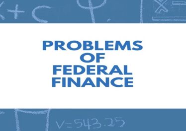 Problems of Federal Finance