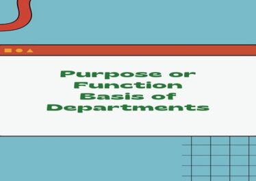 Purpose or Function Basis of Departments