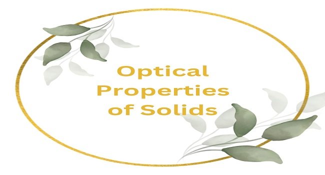 Optical Properties of Solids