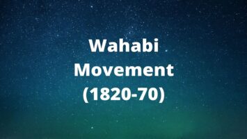 Wahabi Movement (1820-70)