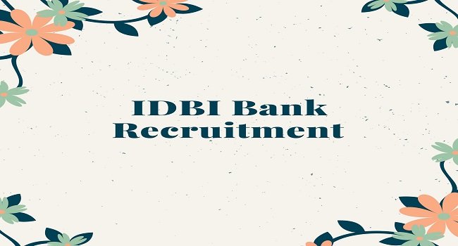 IDBI Bank Recruitment