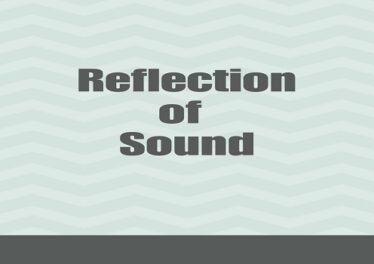 Reflection of Sound